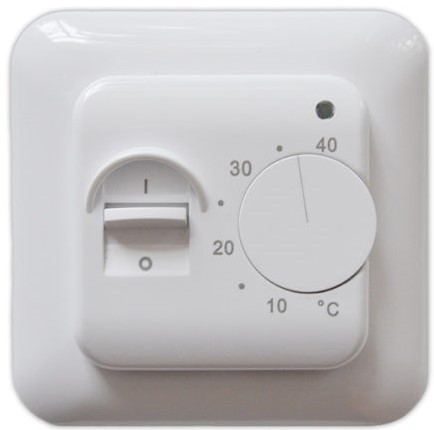 Терморегулятор механический Basic 3.6кВт 16А белый фото Терморегулятор механический Basic 3.6кВт 16А белый картинка